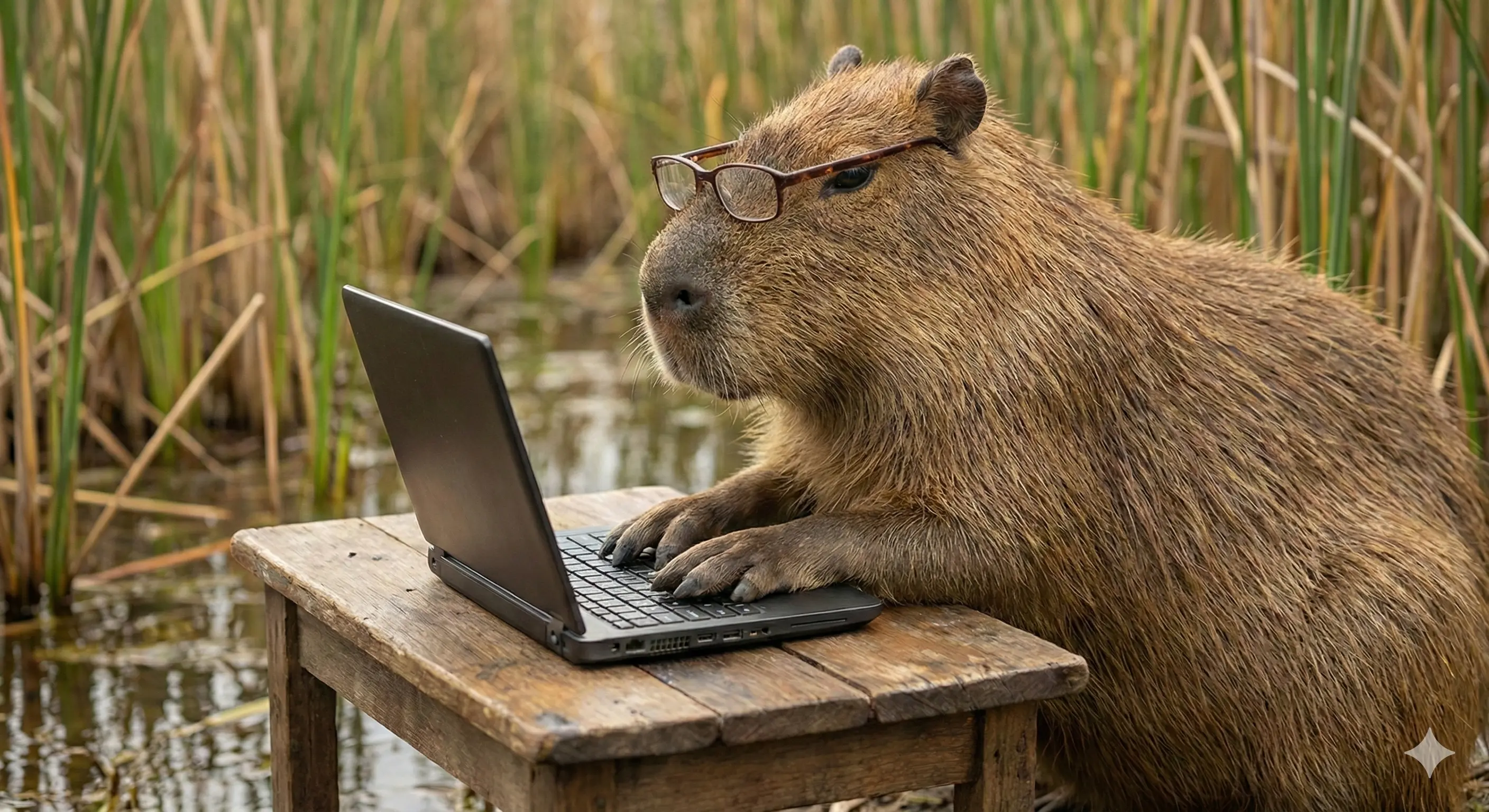 Happy capybara